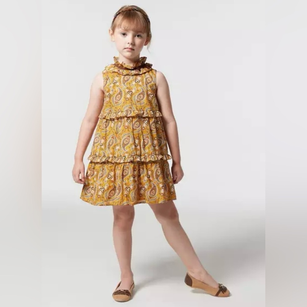 Janie and Jack Paisley Ruffle Tiered Dress